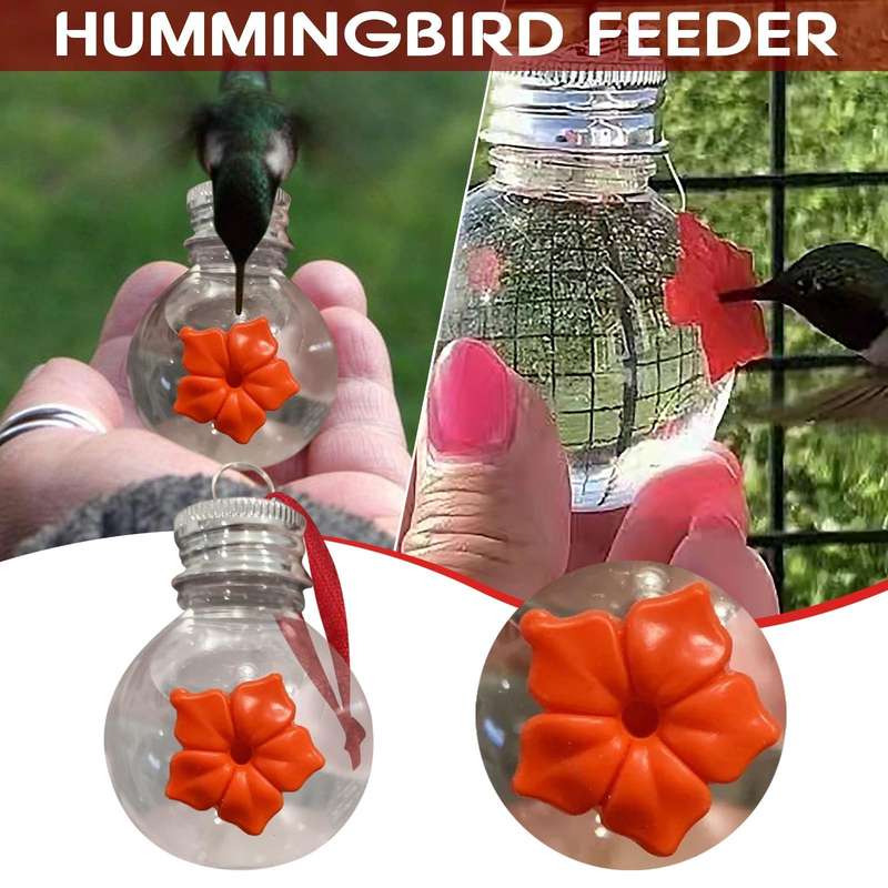 Hanging Bird Feeder Outdoor Hummingbird Feeder Bulb