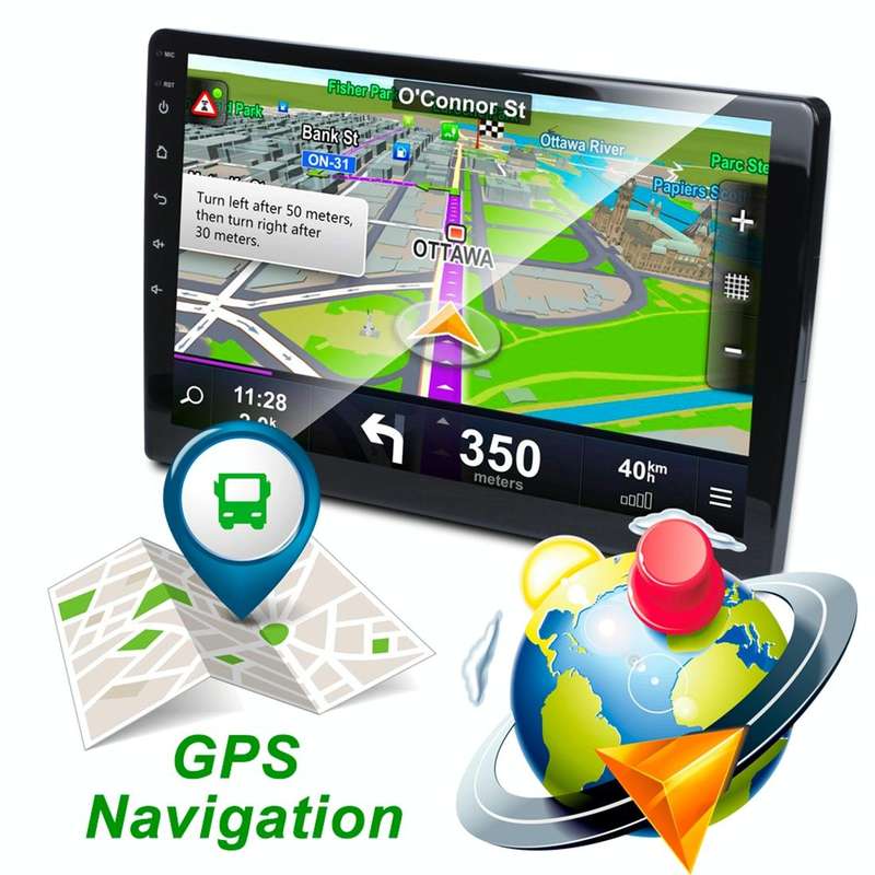 HD 9 inch Universal Car Android 8.1 Radio Receiver MP5 Player, Support FM & Bluetooth & TF Card &...