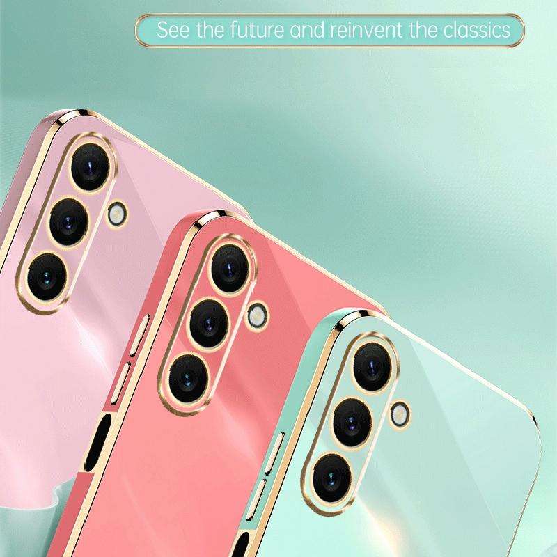 For Samsung Galaxy A24 4G XINLI Straight Edge 6D Electroplate TPU Phone Case(Celestial Blue)