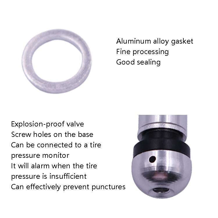 10 Sets Car Tire Air Nozzle Aluminum Alloy Vacuum Tire Hub Car Tire Valve Core Explosion-Proof Un...
