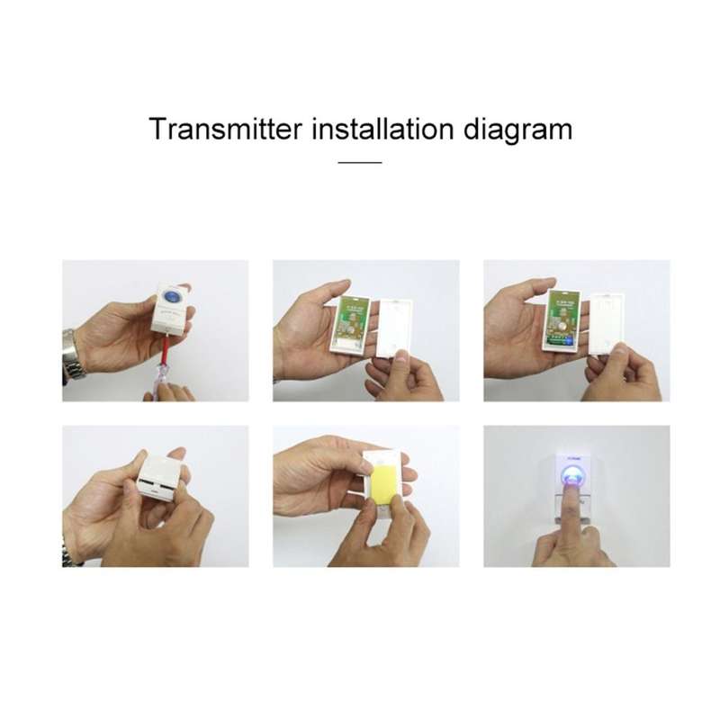 VOYE V006A Home Music Remote Control Wireless Doorbell with 38 Polyphony Sounds(White)