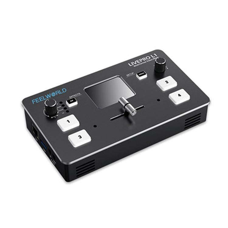 FEELWORLD LIVEPRO L1 Multi-camera Media Live Broadcast 4-Channel Live Production Switcher with 2....