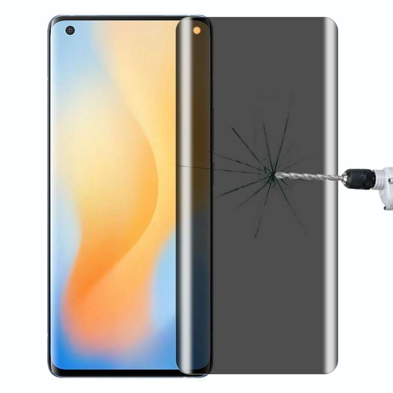 For vivo X50 Pro 0.3mm 9H Surface Hardness 3D Curved Surface Privacy Glass Film