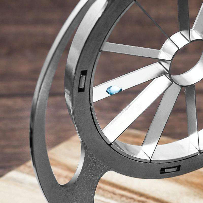 Stainless Steel Round Apple Slicer Fruit Divider, Color: 8 Cut (Blue)
