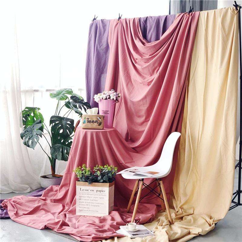 4 x 2.4m Photo Background Cloth Increased Widened Photography Cloth Live Broadcast Solid Color Cl...