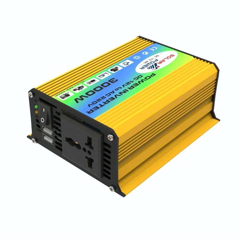 Tang I Generation 12V to 110V 3000W Modified Square Wave Intelligent Car Power Inverter with Dual...