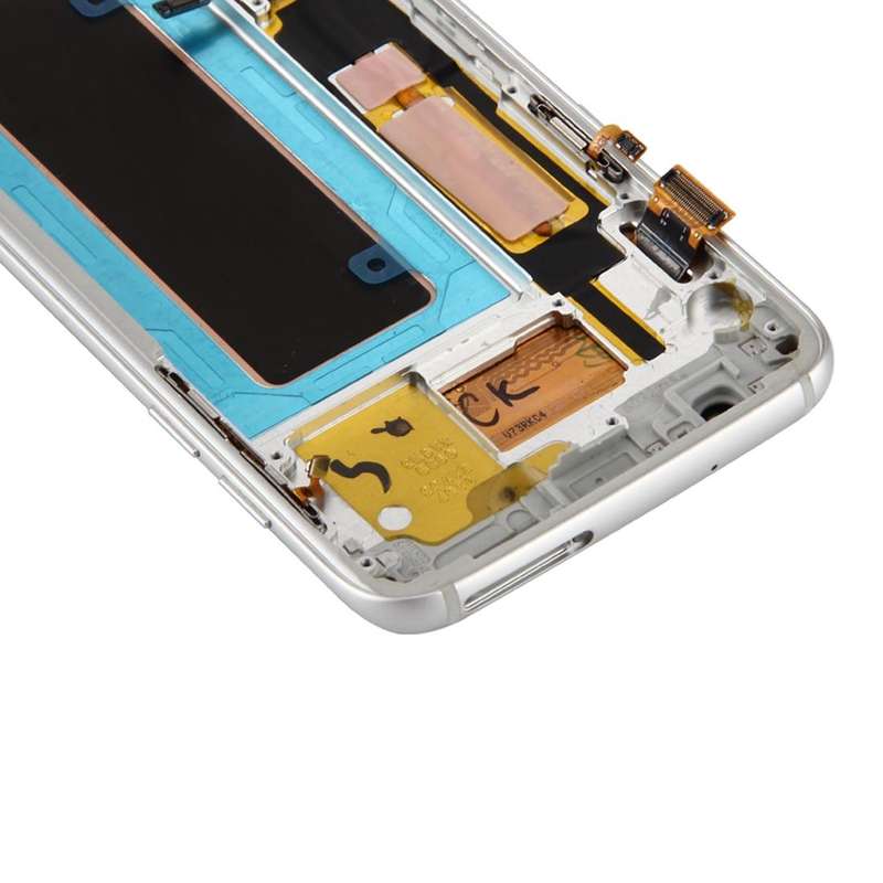 Original LCD Screen and Digitizer Full Assembly with Frame & Charging Port Board & Volume Button ...
