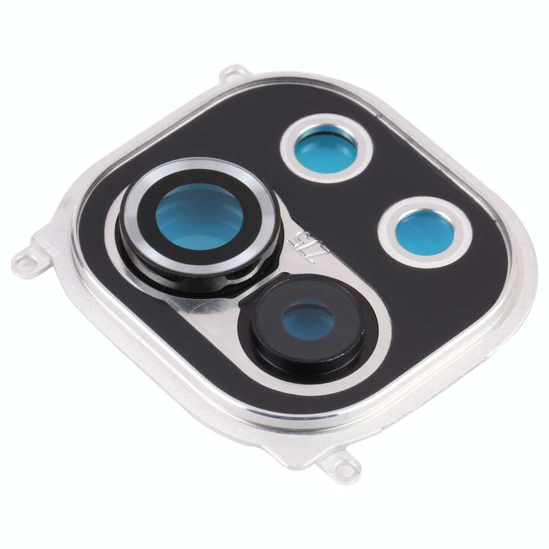 Back Camera Lens Frame for Xiaomi Mi 11 M2011K2C, M2011K2G (Silver)