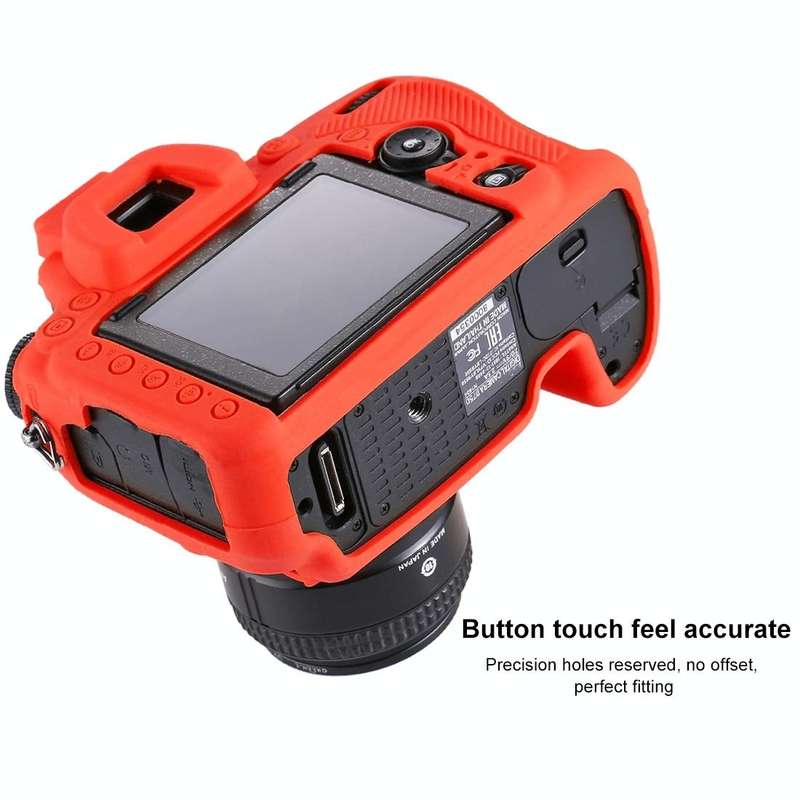 PULUZ Soft Silicone Protective Case for Nikon D750(Red)