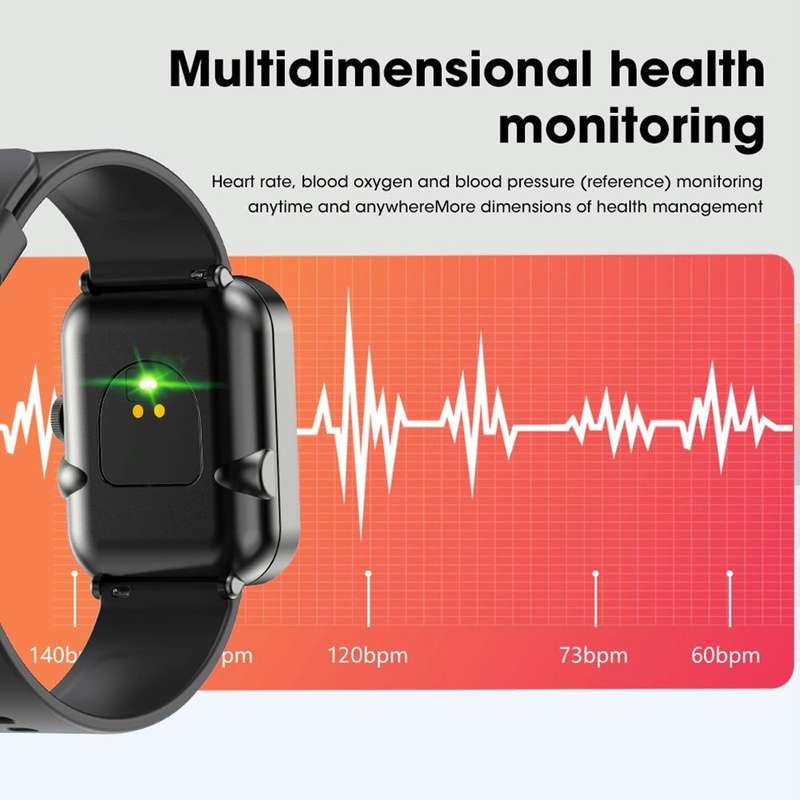 S6 TWS Earphone 1.91 inch Smart Bracelet Support Bluetooth Call / Health Monitoring(Black)