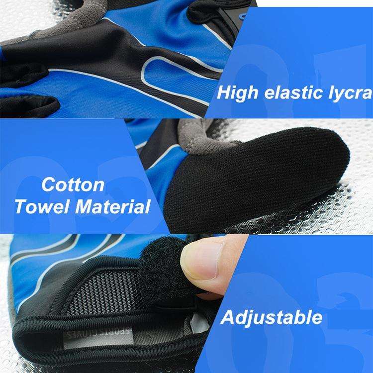 Boodun Bicycle Gloves Long Finger Cycling Glove Sports Outdoor Elastic Touch Screen Gloves, Size:...