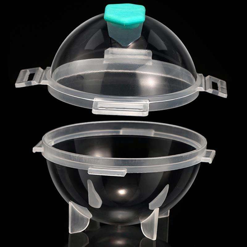 12 PCS Whiskey Ice Ball Mold Silicone PP Round Ice Tray Random Color Delivery, Style:Detachable C...