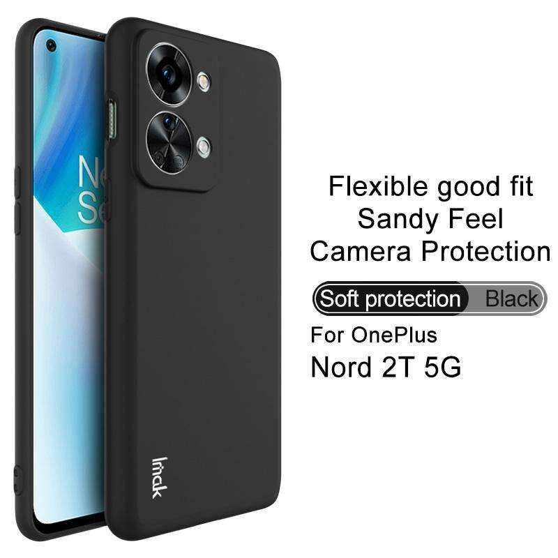 For OnePlus Nord 2T 5G IMAK UC-3 Series Shockproof Frosted TPU Phone Case(Black)