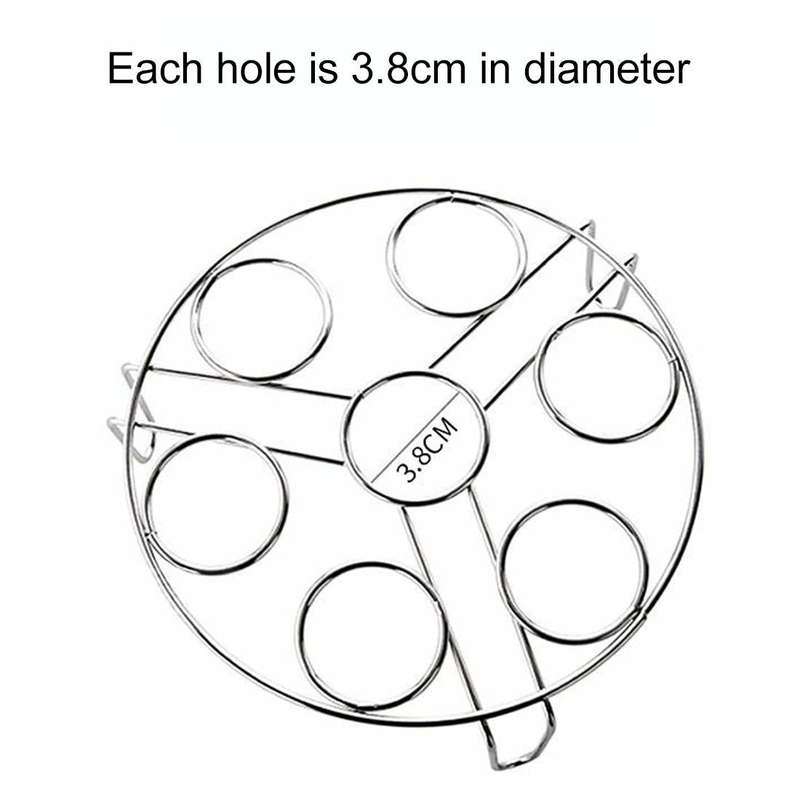 Steamer Rack Basket Egg Vegetable Steaming Trivet for Instant Pot Pressure Cooker, Diameter: 17.5...