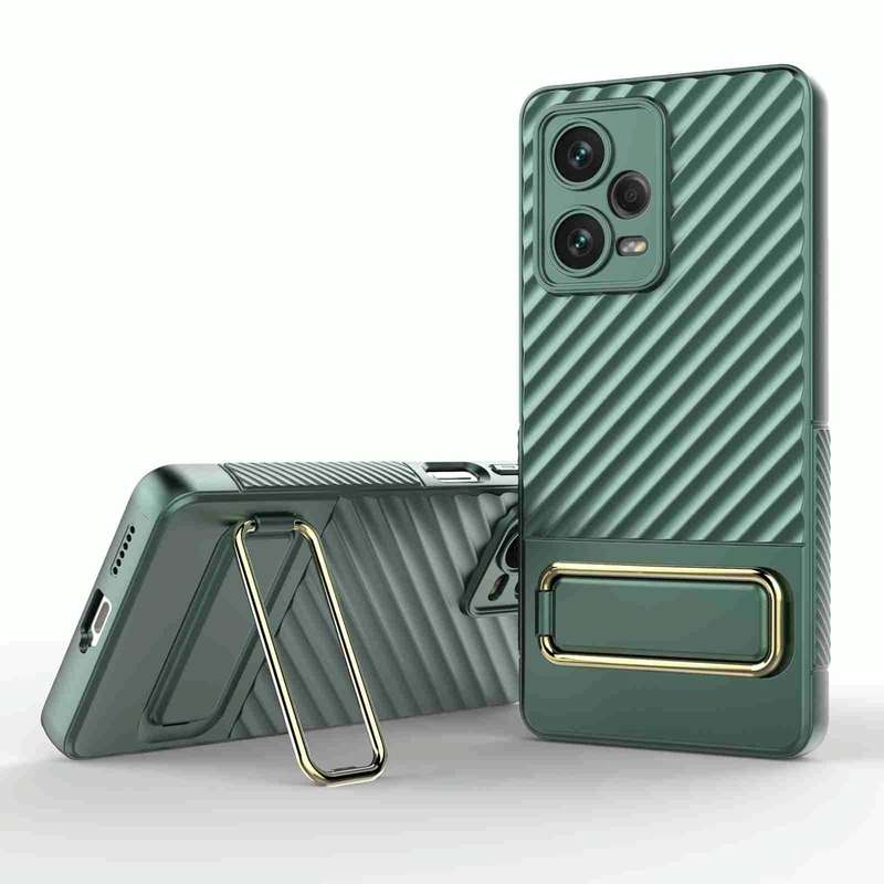 For Xiaomi Redmi Note 12 Pro+ 5G Global Wavy Textured Phone Case (Green)