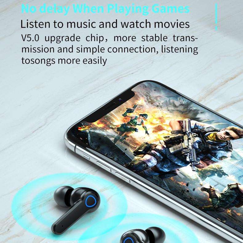 M19 Bluetooth 5.1 TWS Digital Display Wireless Bluetooth Earphone with Charging Box, Support Touc...