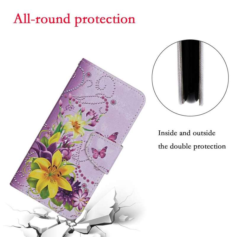 For Samsung Galaxy A70 Colored Drawing Pattern Horizontal Flip Leather Case with Holder & Card Sl...