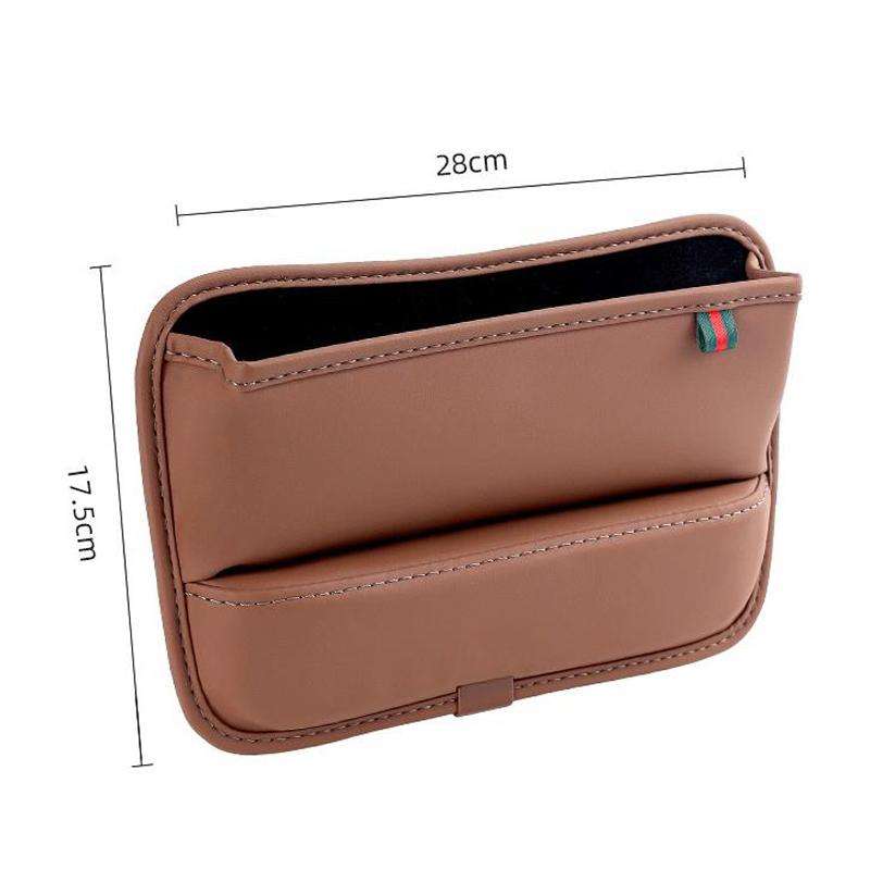 Car Seat Sewing Box Central Control Slot Storage Bag(Brown)