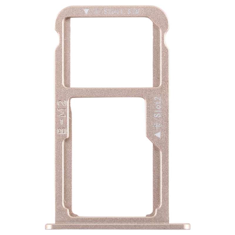 SIM Card Tray + SIM Card Tray / Micro SD Card for Huawei G9 Plus (Gold)