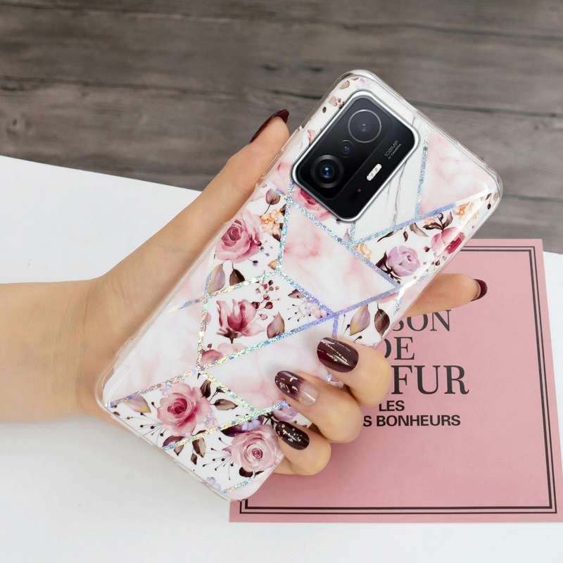 For Xiaomi 11T / 11T Pro Electroplating TPU Protective Phone Case(Rose)