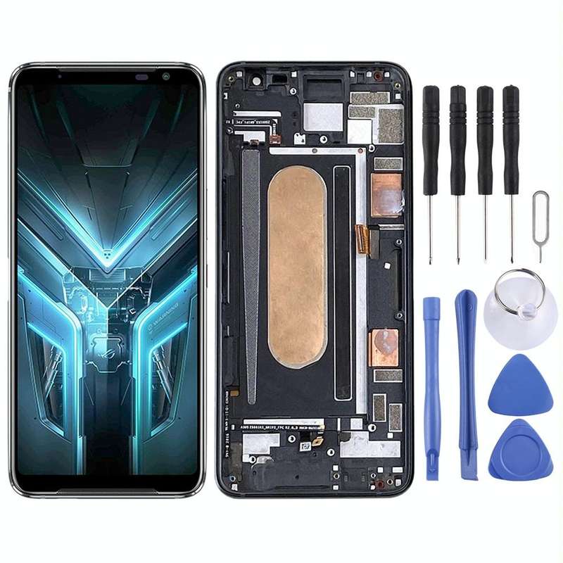 Original OLED LCD Screen for Asus ROG Phone 3 ZS661KS I003DD Digitizer Full Assembly with FrameBl...