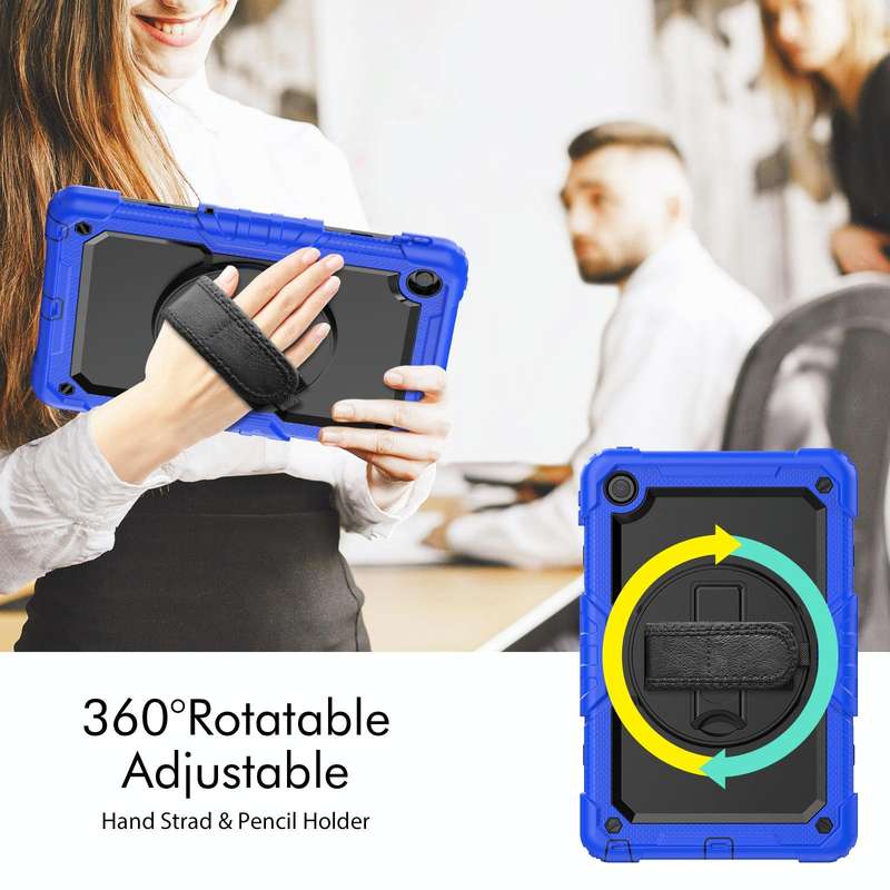 For Lenovo Tab M10 Plus 10.6 3rd Gen 2022 Silicone + PC Tablet Case(Black + Blue)