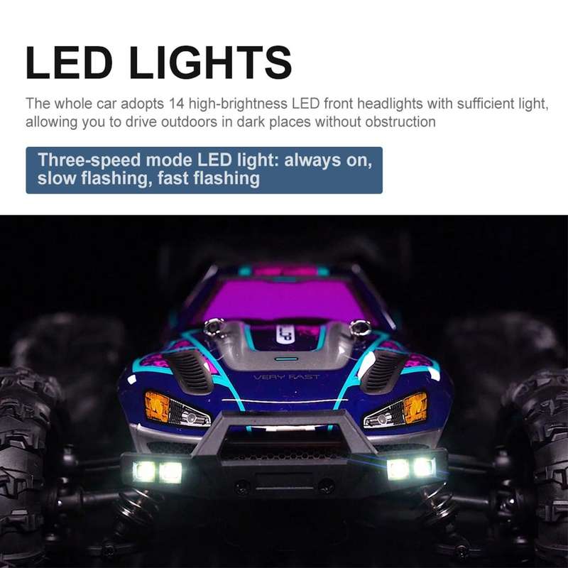 SCY-16101 2.4G 1:16 Electric 4WD RC Monster Truck Coupe Car Toy (Blue)