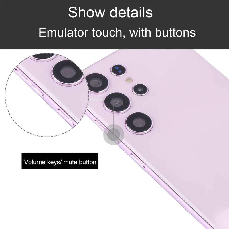 For Samsung Galaxy S23 Ultra 5G Color Screen Non-Working Fake Dummy Display Model(Lavender Purple)