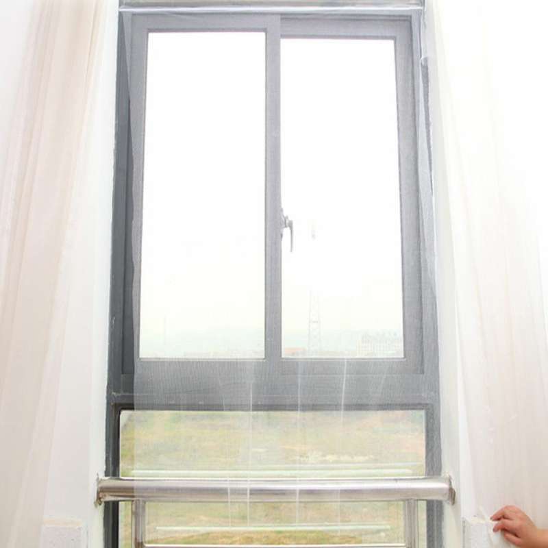 DIY Polyester Fly Screen/ Window Screen Hook and Loop Fastener Mosquito Net(White)