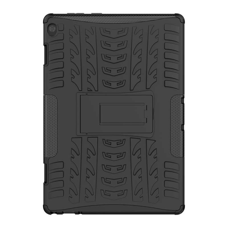 For Lenovo Tab M10 X605 / X505 Tire Texture Shockproof TPU+PC Protective Tablet Case with Holder(...