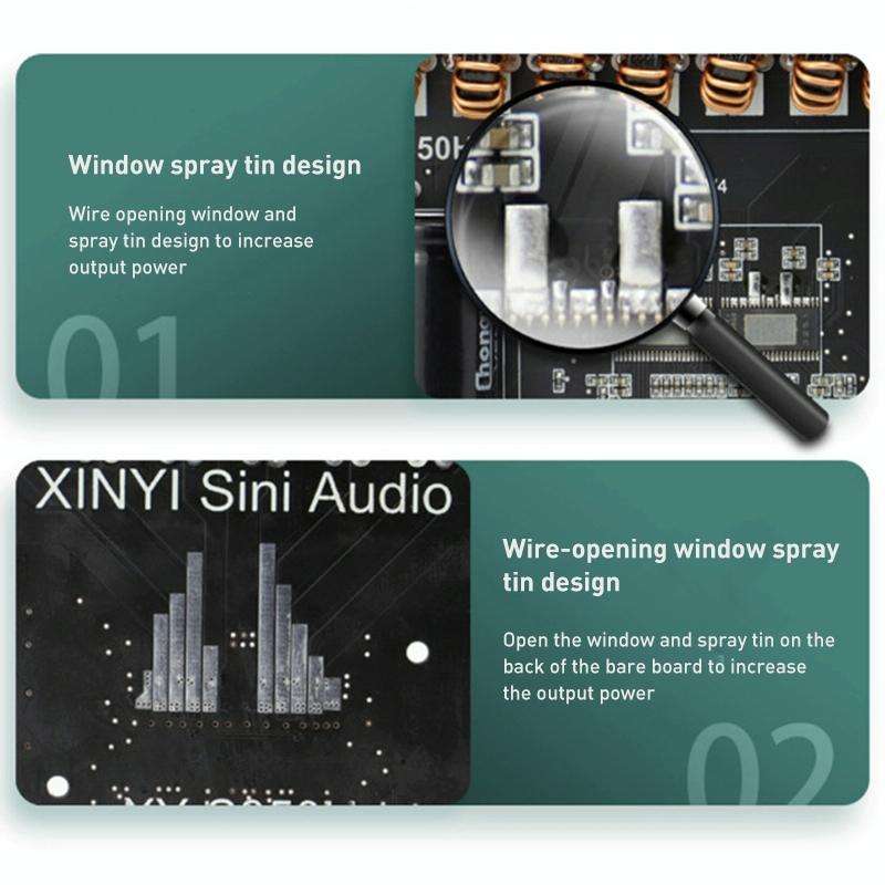 220W 12V 24V Power Bluetooth Wireless TP3251 Stereo Audio Amplifier Board Treble and Bass Control...