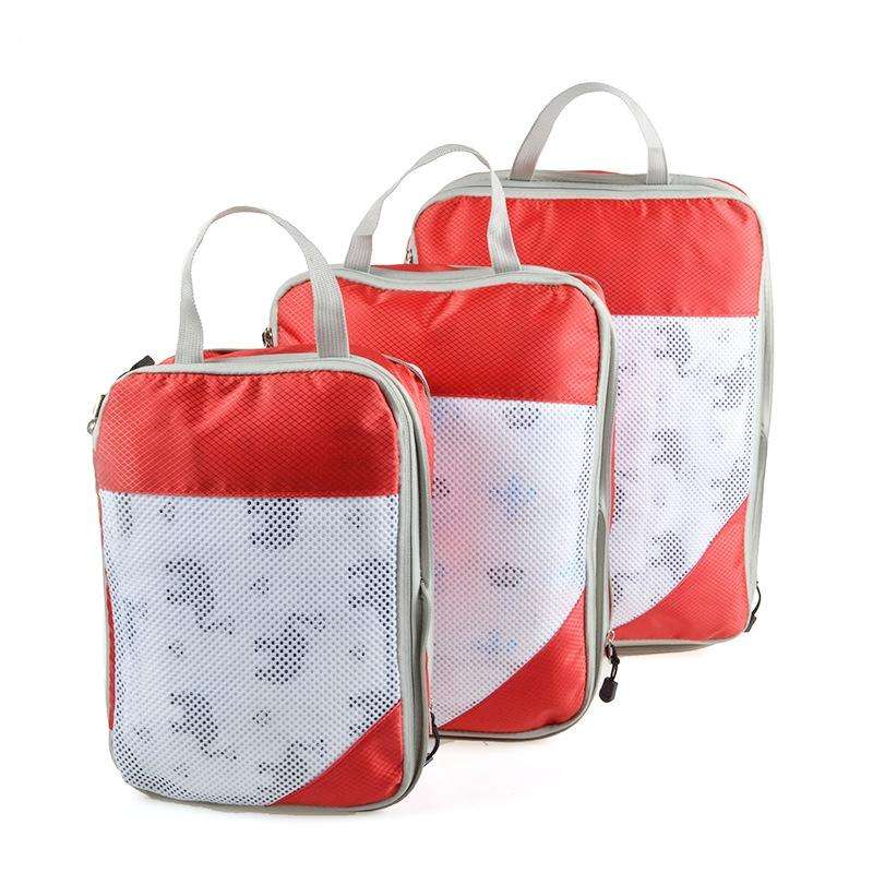3 PCS/Set Travel Waterproof Compression Clothes Storage Bag(Green Without Net)
