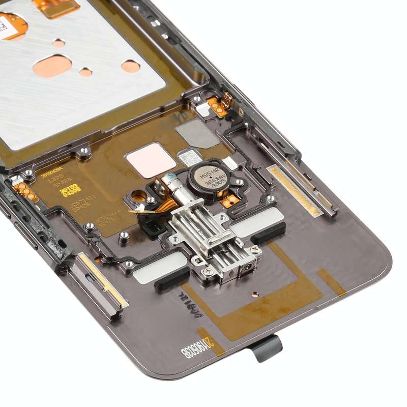 Original Super AMOLED LCD Screen for Galaxy A80 Digitizer Full Assembly with Frame (Black)