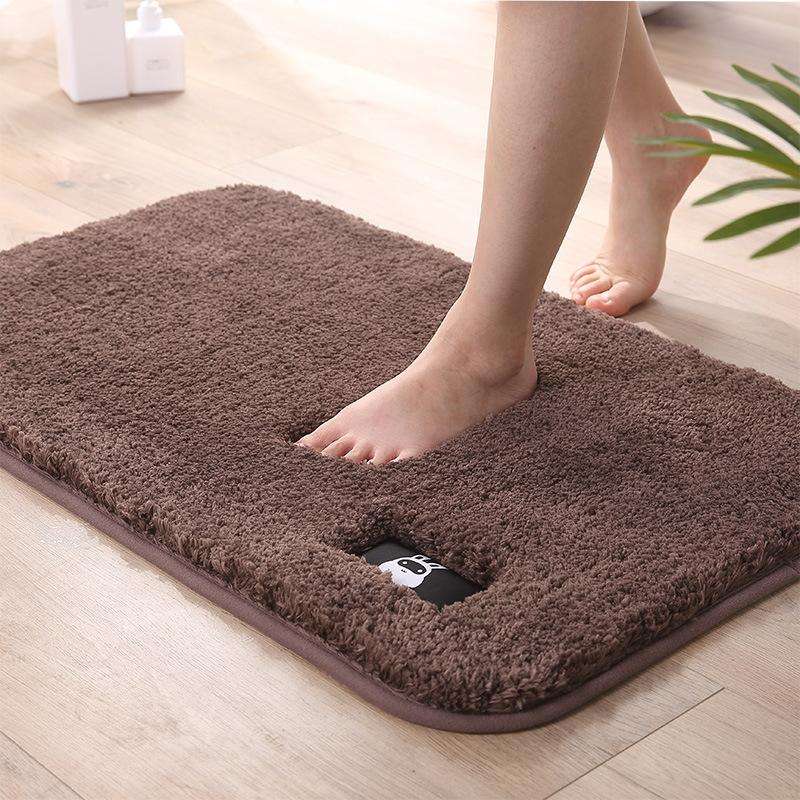 Bathroom Toilet Absorbent Bath Mat Carpet Bedroom Non-slip Foot Pad, Size:40x60cm(Brown)