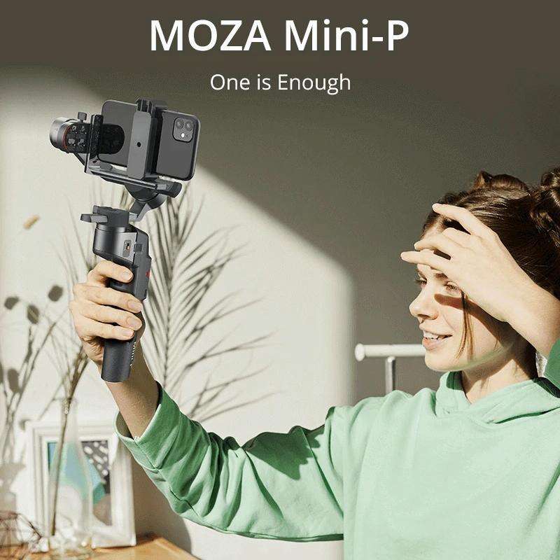 MOZA Mini-P 3 Axis Handheld Gimbal Stabilizer for Action Camera and Smart Phone(Black)