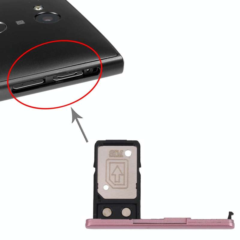 SIM Card Tray for Sony Xperia L2(Pink)
