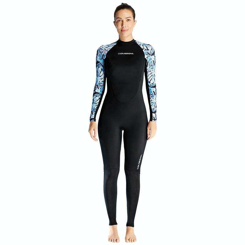 DIVE & SAIL Ladies Quick-Drying Sun Protection One-Piece Wetsuit Swimming And Surfing Snorkeling ...