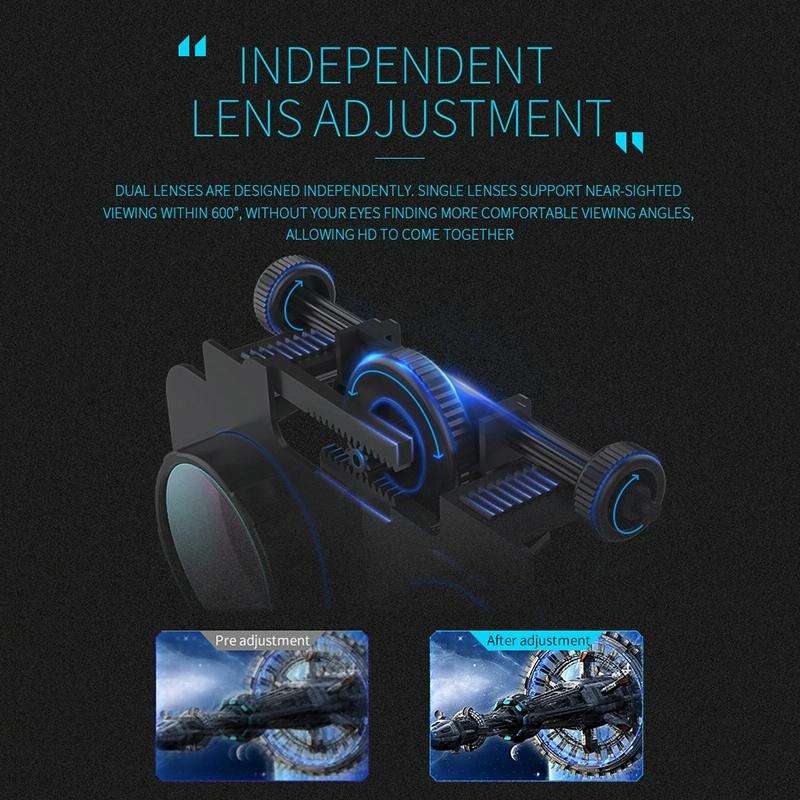 VR SHINECON G06E Virtual Reality 3D Video Glasses Suitable for 4.7 inch - 6.1 inch Smartphone wit...