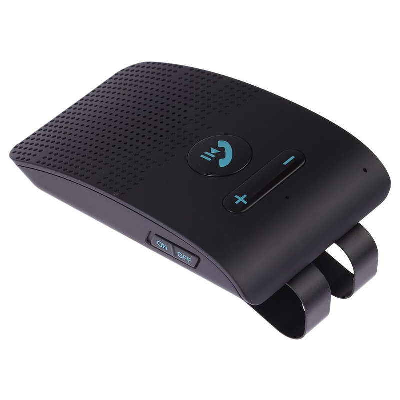 SP09 Multipoint Wireless Bluetooth V4.2 Handsfree Car Kit Speaker Speakerphone, Support Voice Rea...