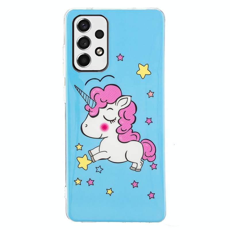 For Samsung Galaxy A13 4G Luminous TPU Protective Phone Case(Star Unicorn)