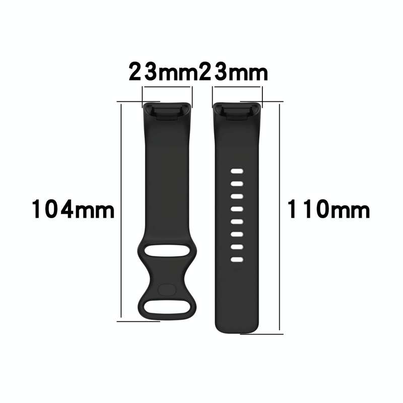 For Fitbit Charge 5 Monochromatic Silicone Watch Band, Size: Small Size(White)