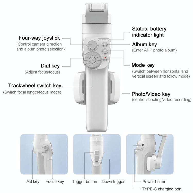 FEIYUTECH Vimble 3 SE Handheld Stabilizer Smart Three-Axis Follow-Up Anti-Shake Gimbal
