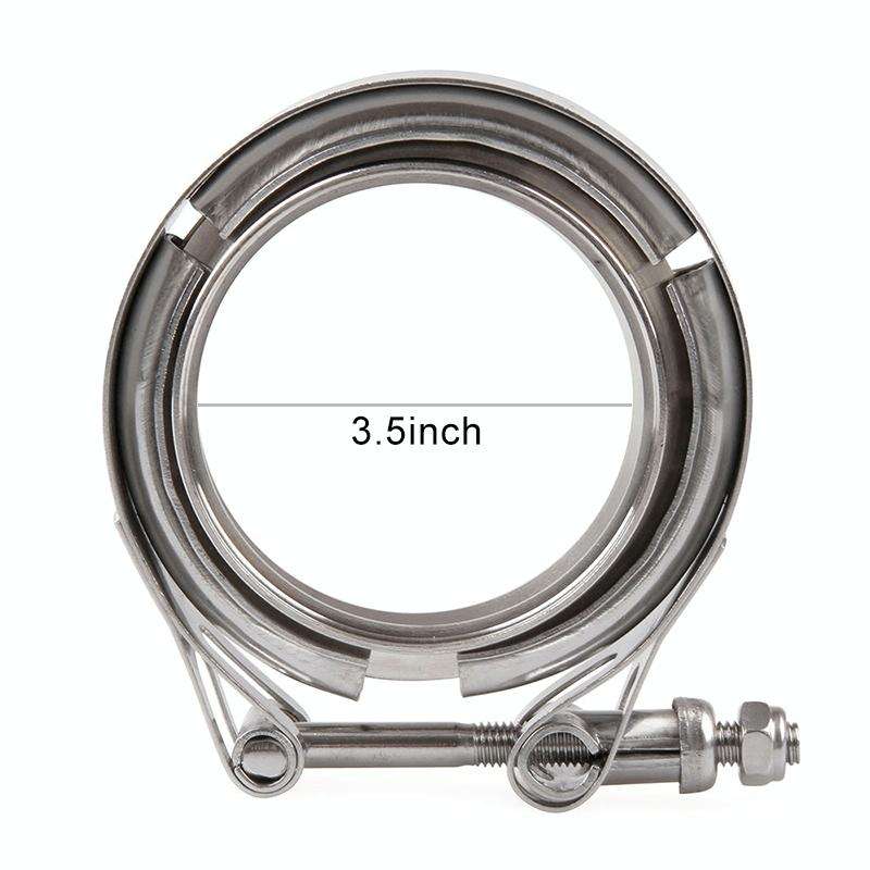 3.5 inch Car Turbo Exhaust Downpipe V-Band Clamp Stainless Steel 304 Flange Clamp