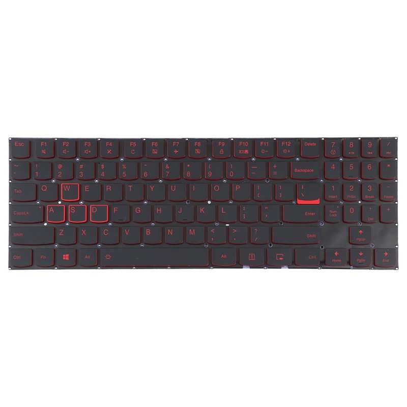 US Version Keyboard with Backlight For Lenovo Y520 Red Word