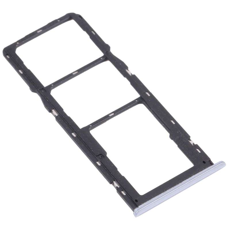 For OPPO Realme Narzo 20  SIM Card Tray + SIM Card Tray + Micro SD Card Tray (Silver)