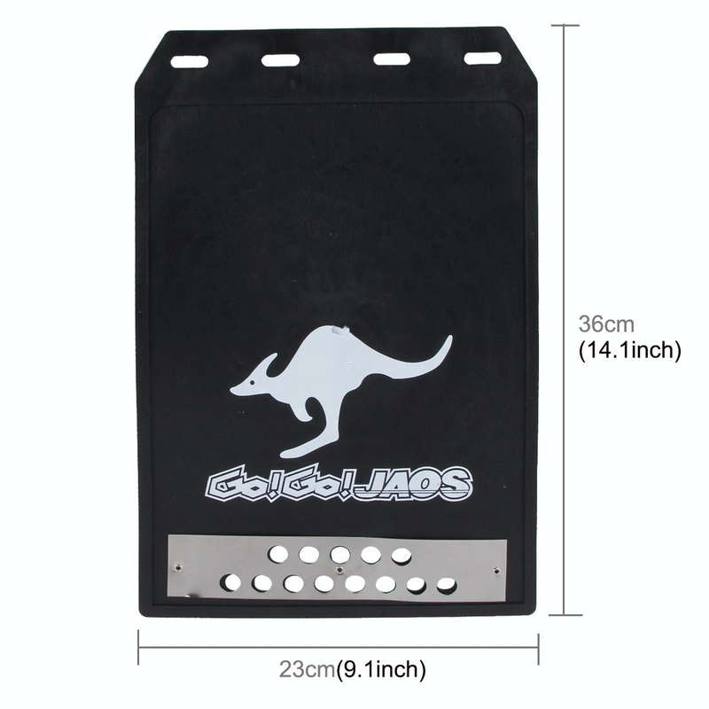 Premium Heavy Duty Molded Splash Front and Rear Mud Flaps Guards, Medium Size, Random Pattern Del...