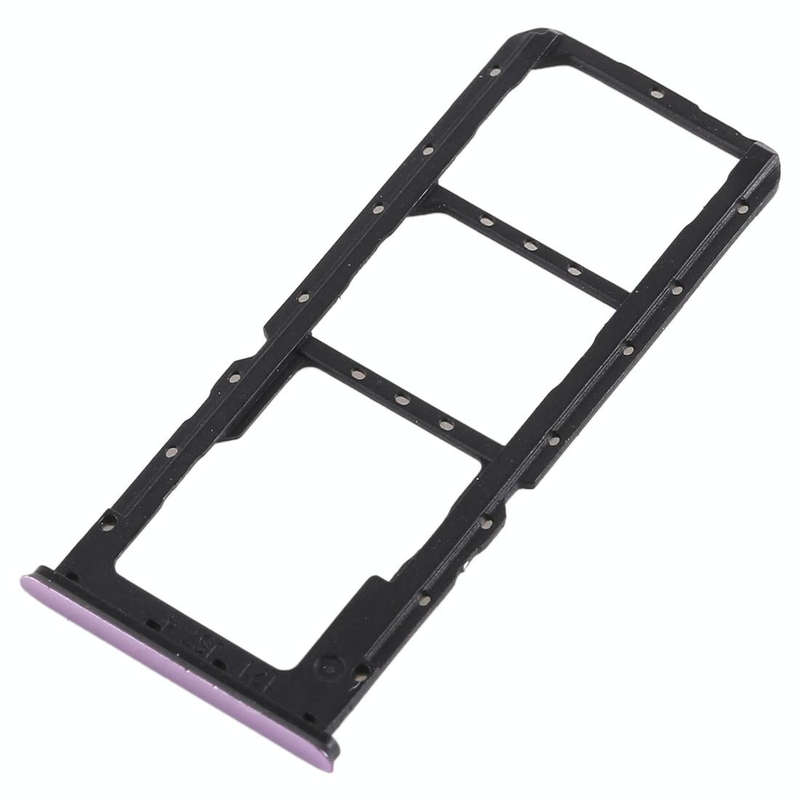 For OPPO A7x / F9 / F9 Pro / Realme 2 Pro 2 x SIM Card Tray + Micro SD Card Tray (Purple)