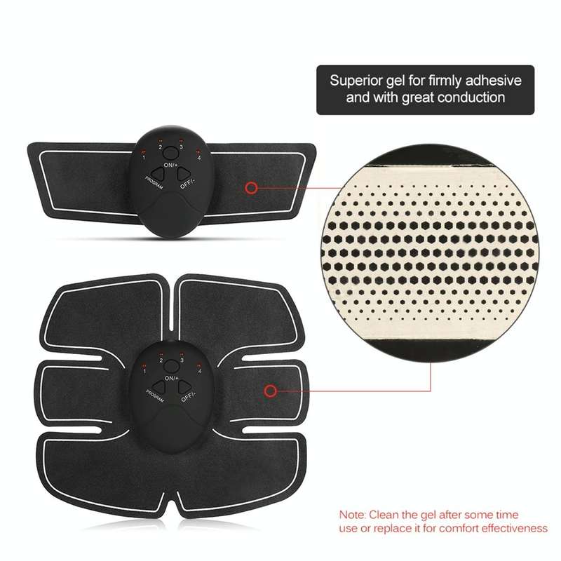 Intelligent Shaping System EMS Body Toning Electrode Kit Muscle Stimulator Home Fitness Training ...