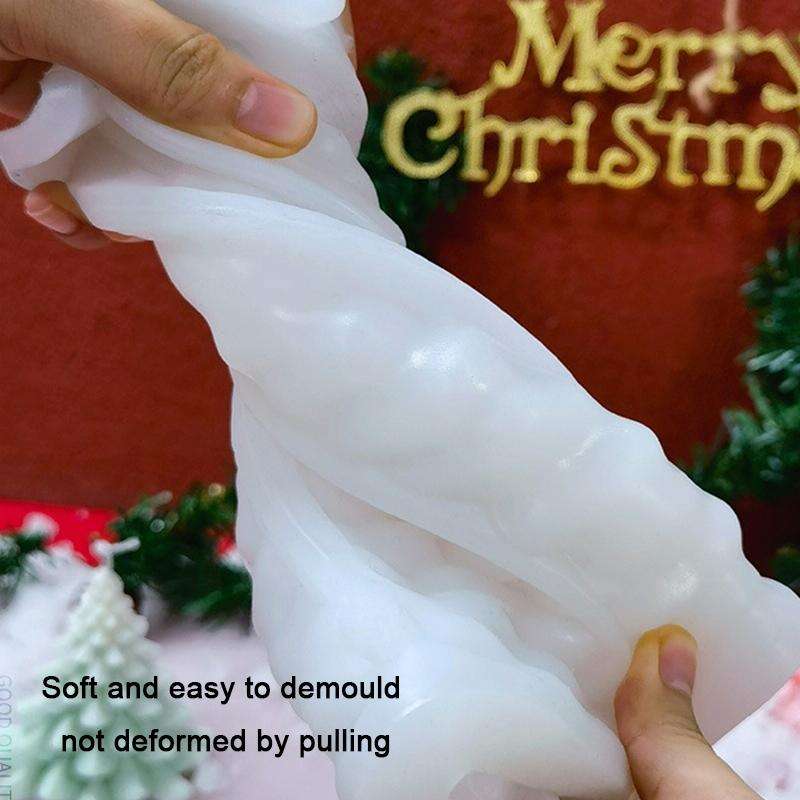 Christmas DIY Scented Candle Silicone Mold, Color: White(SD-72)
