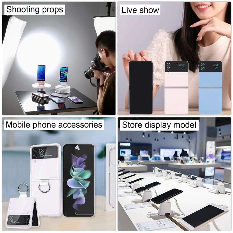 For Samsung Galaxy Z Flip4 Black Screen Non-Working Fake Dummy Display Model (Rose Gold)